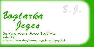 boglarka jeges business card